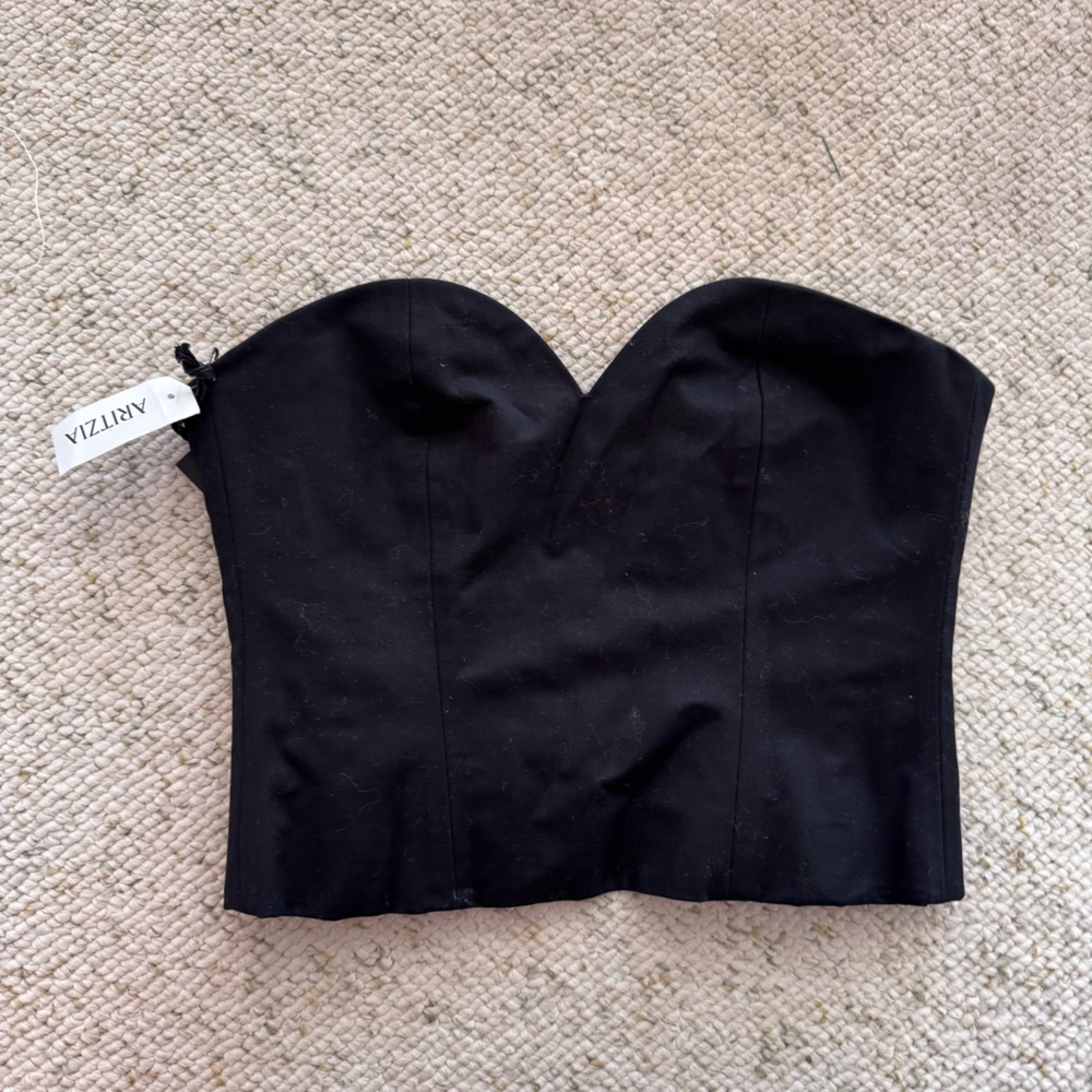 Aritzia Talula Black Sweetheart Corset Top NWT